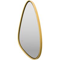 Зеркало Brevita Venus 60 с подсветкой Золото матовое с сенсорным выключателем арт-VEN-Var-060-gold — фото 2, Зеркала в ванную комнату