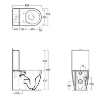 Товар: Унитаз компакт Simas Vignoni без бачка и сиденья арт-VI07bi - фото 3 Унитаз компакт Simas Vignoni без бачка и сиденья арт-VI07bi — фото 3, Напольные унитазы