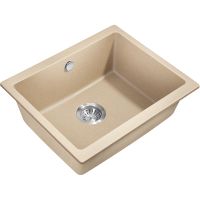 Кухонная мойка Milacio Leon 55 Cuarzo Бежевая арт-MC.77084 — фото 1, Кухонные мойки