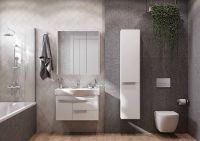 Шкаф пенал Aquaton Беверли 34 R подвесной Белый глянец арт-1A235403BV01R — фото 5, Пеналы для ванной комнаты