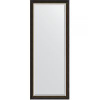 Зеркало Evoform Exclusive Floor 198х79 с фацетом в багетной раме - Черное дерево с золотом 71 мм арт-BY 6185 — фото 1, Зеркала в ванную комнату