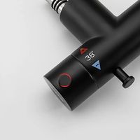 Гигиенический душ со смесителем Gappo с термостатом Черный матовый арт-G7290-6 — фото 4, Гигиенические души