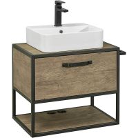 Тумба под раковину Aquaton Лофт Фабрик 65 подвесная Дуб кантри арт-1A242301LTDY0 — фото 2, Тумбы под раковину