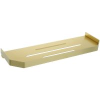 Металлическая полка Fixsen Hi-Tech Золото-сатин арт-FX-843G — фото 1, Полки для ванной и душа