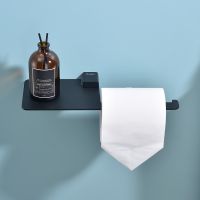 Держатель туалетной бумаги Raglo с полкой Черный матовый арт-R301.03.06 — фото 7, Держатели туалетной бумаги