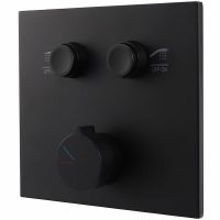 Душевая система Vincea Черная матовая арт-VSFW-4211RMB — фото 4, Встраиваемые душевые комплекты