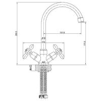 Товар: Смеситель для кухни Aquanet Opera SD98905 Хром арт-187235 - фото 4 Смеситель для кухни Aquanet Opera SD98905 Хром арт-187235 — фото 4, Смесители для кухни