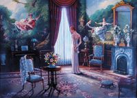 Фреска Ortograf Городской пейзаж 22100 Фактура бархат FX Флизелин (2,8*2) Синий/Разноцветный, Интерьер/Люди арт-22100 (бархат FX) — фото 2, Фрески