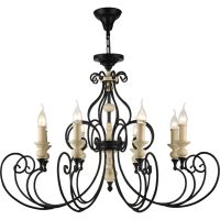 Люстра Maytoni House Karina Черная Бежевая арт-H631-PL-08-B — фото 1, Люстры