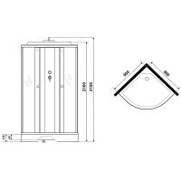 Душевая кабина Niagara Promo 90x90 без гидромассажа арт-P90/13/MT — фото 11, Душевые кабины