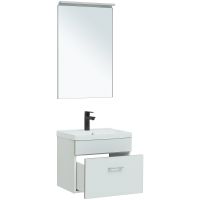 Комплект мебели для ванной Aquanet Верона 50 подвесной Белый матовый арт-287633 — фото 4, Комплекты мебели для ванной
