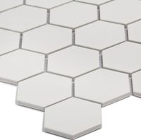 Керамическая мозаика StarMosaic Hexagon small White Matt MT31000/LJ5108/IDL1005 26,5x27,8 см арт-С0002905 — фото 7, Мозаика