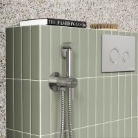 Гигиенический душ со смесителем WasserKRAFT Никель арт-A70338 — фото 2, Гигиенические души