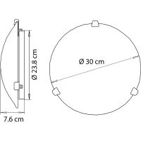 Потолочный светильник Artelamp Plain Белый Хром арт-A3720PL-2CC — фото 4, Накладные светильники
