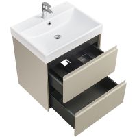 Тумба под раковину Roca Ona 60 подвесная Бежево-серая матовая арт-A857613510 — фото 3, Тумбы под раковину