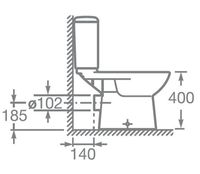 Товар: Унитаз компакт Roca Access с бачком и сиденьем Микролифт арт-34P23800Y - фото 6 Унитаз компакт Roca Access с бачком и сиденьем Микролифт арт-34P23800Y — фото 6, Напольные унитазы
