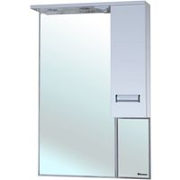 Зеркало со шкафом Bellezza Сиена 70 R с подсветкой Белое арт-4613911001019 — фото 1, Зеркальные шкафы в ванную