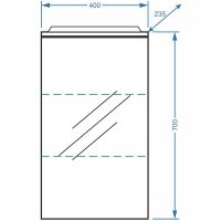 Товар: Зеркальный шкаф Stella Polar Концепт Альда 40/С с подсветкой Белый арт-SP-00000222 - фото 4 Зеркальный шкаф Stella Polar Концепт Альда 40/С с подсветкой Белый арт-SP-00000222 — фото 4, Зеркальные шкафы в ванную