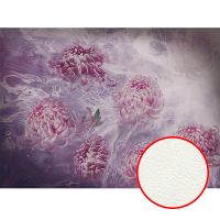 Фреска Ortograf Flower Dreams 31619 Фактура флок FLK Флизелин (3,7*2,7) Розовый/Сиреневый, Цветы арт-31619 (флок FLK) — фото 1, Фрески