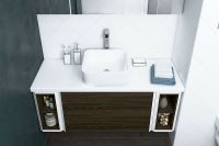 Товар: Тумба под раковину Aquaton Брук 80 подвесная Дуб феррара арт-1A202001BCDF0 - фото 3 Тумба под раковину Aquaton Брук 80 подвесная Дуб феррара арт-1A202001BCDF0 — фото 3, Тумбы под раковину