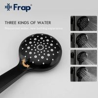 Товар: Душевая система Frap H49-6 Черная матовая Хром арт-F2449-6 - фото 8 Душевая система Frap H49-6 Черная матовая Хром арт-F2449-6 — фото 8, Душевые стойки