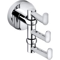 Тройной крючок Bemeta Omega поворотный Хром арт-104106072 — фото 1, Крючки для полотенец