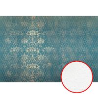 Фреска Ortograf Splendo 31715 Фактура бархат FX Флизелин (4*2,7) Синий/Бежевый, Вензель/Ромб арт-31715 (бархат FX) — фото 1, Фрески