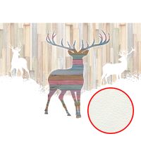 Фреска Ortograf Животные 21108 Фактура флок FLK Флизелин (4*2,7) Бежевый/Разноцветный, Животные/Абстракция арт-21108 (флок FLK) — фото 1, Фрески