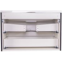 Тумба под раковину Style Line Бергамо мини 90 Люкс Plus подвесная Черная антискрейч арт-СС-00002366 — фото 4, Тумбы под раковину