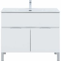 Товар: Комплект мебели для ванной Aquanet Алвита New 100 Белый матовый арт-274184 - фото 3 Комплект мебели для ванной Aquanet Алвита New 100 Белый матовый арт-274184 — фото 3, Комплекты мебели для ванной