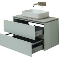 Тумба под раковину Allen Brau Infinity 85 подвесная Папирус матовый арт-1.21001.PWM — фото 10, Тумбы под раковину