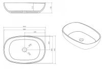 Раковина-чаша Abber Kristall 60 Черная арт-AT2805Onyx — фото 6, Раковины накладные