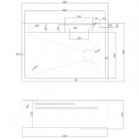 Кухонная мойка Abber Wasser Kreis 68 Золото матовое арт-AF2194G — фото 5, Кухонные мойки