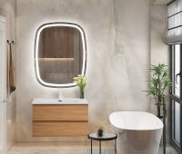 Тумба под раковину Cezares Molveno 80 подвесная Noce Chiaro арт-MOLVENO-80-2C-SO-NC — фото 6, Тумбы под раковину