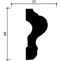 Молдинг Decor-Dizayn 2000x60x25 мм арт-DD302 — фото 4, Молдинги