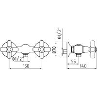 Смеситель для душа Migliore Provance Золото арт-19481 — фото 2, Смеситель для душа