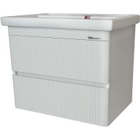 Тумба под раковину Bellezza Эмилия 70 подвесная Белая арт-4634811270015 — фото 1, Тумбы под раковину