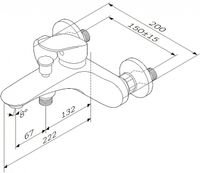 Смеситель для ванны AM.PM Like Хром арт-F8010016 — фото 13, Смеситель для ванны