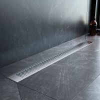 Душевой лоток AM.PM PrimeFlow 80 с решеткой Хром матовый Cut Gradient арт-W02SC-P11-080-01SB — фото 5, Душевые лотки