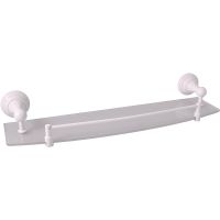 Товар: Стеклянная полка Rav Slezak Morava Белый арт-MKA0900/50B - фото 1 Стеклянная полка Rav Slezak Morava Белый арт-MKA0900/50B — фото 1, Полки для ванной и душа