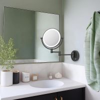 Косметическое зеркало Aquatek с подсветкой Черное матовое арт-AQ4912MB — фото 6, Косметические зеркала