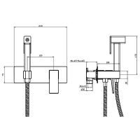 Гигиенический душ со смесителем Splenka Графит матовый арт-S01.52.09 — фото 3, Гигиенические души