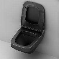 Унитаз AM.PM Inspire V2.0 подвесной Черный матовый с сиденьем микролифт арт-C50A1700MBSC — фото 3, Подвесные унитазы