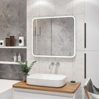 Зеркало Reflection Magic 800x700 с подсветкой с сенсорным выключателем и диммером арт-RF5939CD — фото 6, Зеркала в ванную комнату