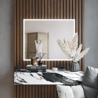 Зеркало Bond Cube 100x80 с подсветкой с сенсорным выключателем арт-M44ZE-10080 — фото 6, Зеркала в ванную комнату