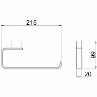 Полотенцедержатель Allen Brau Infinity Хром арт-6.21010-00 — фото 3, Полотенцедержатели