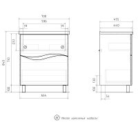 Товар: Тумба под раковину Volna 70.2Y Белая арт-tnVLN70.2Y-01 - фото 10 Тумба под раковину Volna 70.2Y Белая арт-tnVLN70.2Y-01 — фото 10, Тумбы под раковину