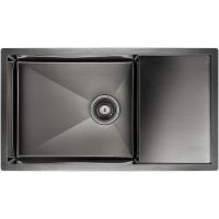 Кухонная мойка Paulmark Gerberg 78F Uni Вороненая сталь арт-PM217844-GM — фото 1, Кухонные мойки