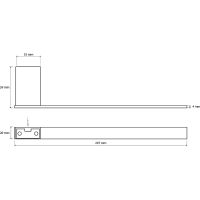Полотенцедержатель Bemeta Via R Хром арт-135004043 — фото 2, Полотенцедержатели