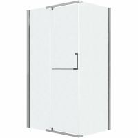 Душевой уголок Grossman Pragma 110х80 профиль Хром стекло шиншилла арт-120.K33.03.1180.10.02 — фото 10, Прямоугольные душевые уголки